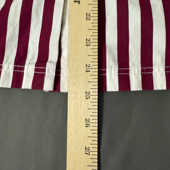 Lafayette 148 Women's 8 Top Sleeveless Button-Up Shirt Vertical Stripe Pocket - Picture 11 of 11